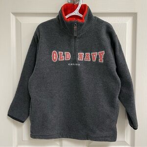Old Navy Kids Charcoal Fleece Pullover Size S